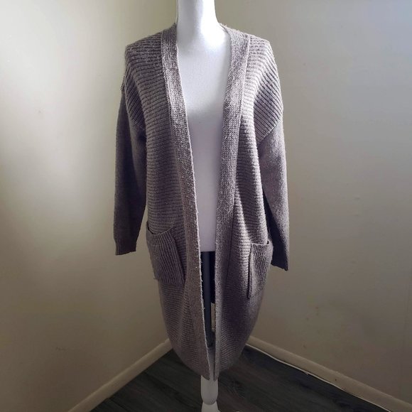 Cortefiel Women Wool Blend Knitted Cardigan Tan Brown Size Medium EUR - Picture 1 of 10